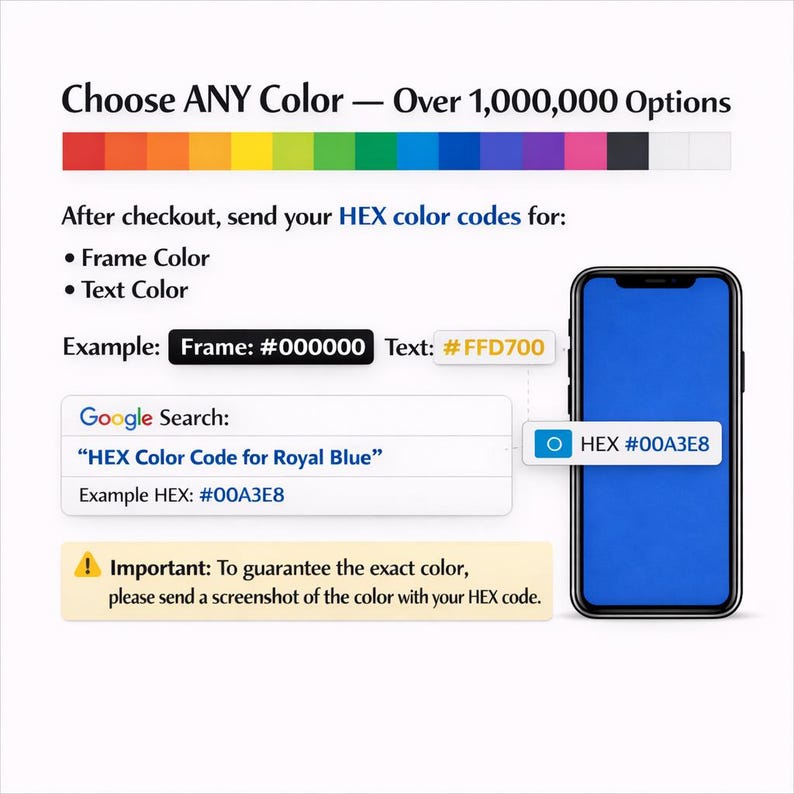 Teal Green License Plate Frame Personalizable Custom Text Multi-Color Car Accessories image 3