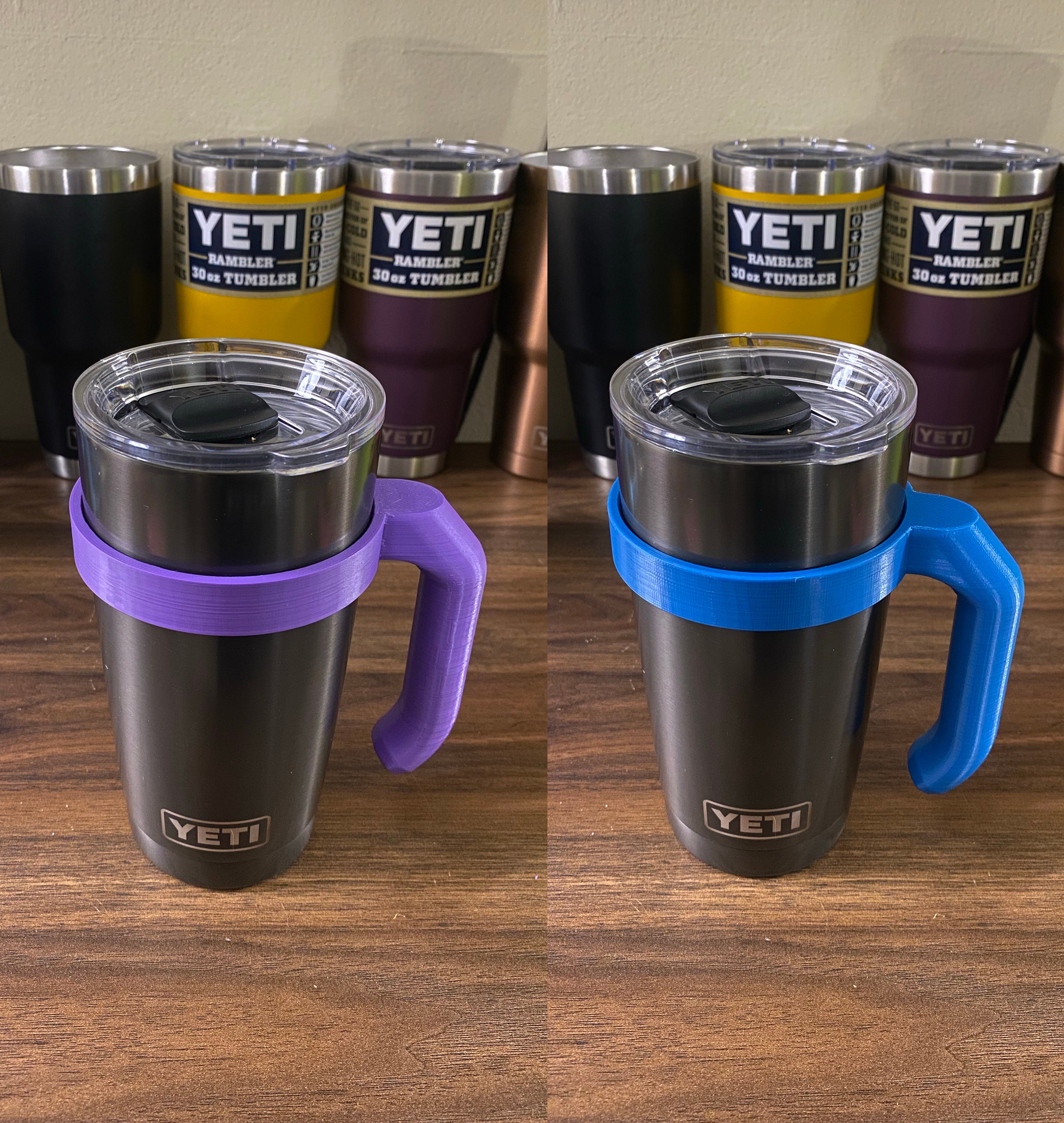 Clearance!comfortable Non-Slip Handle for 20oz Yeti Tumbler(Tumbler Not Included) Blue