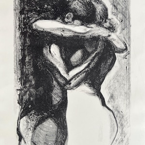 Abrazo 2 - Oryginalna, limitowana edycja litografii