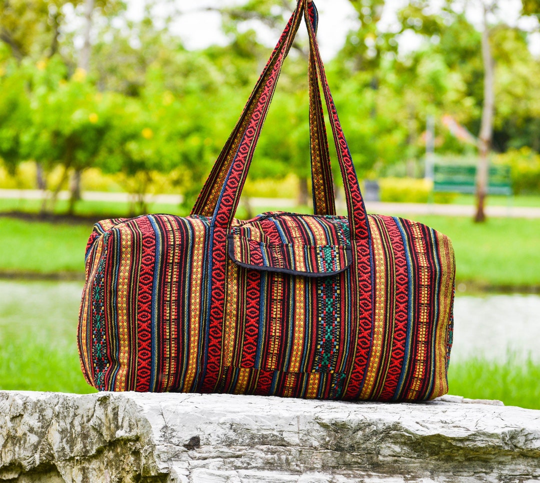 Duffel Bag Boho Overnight Bag Weekender Bag Tribal Duffle - Etsy