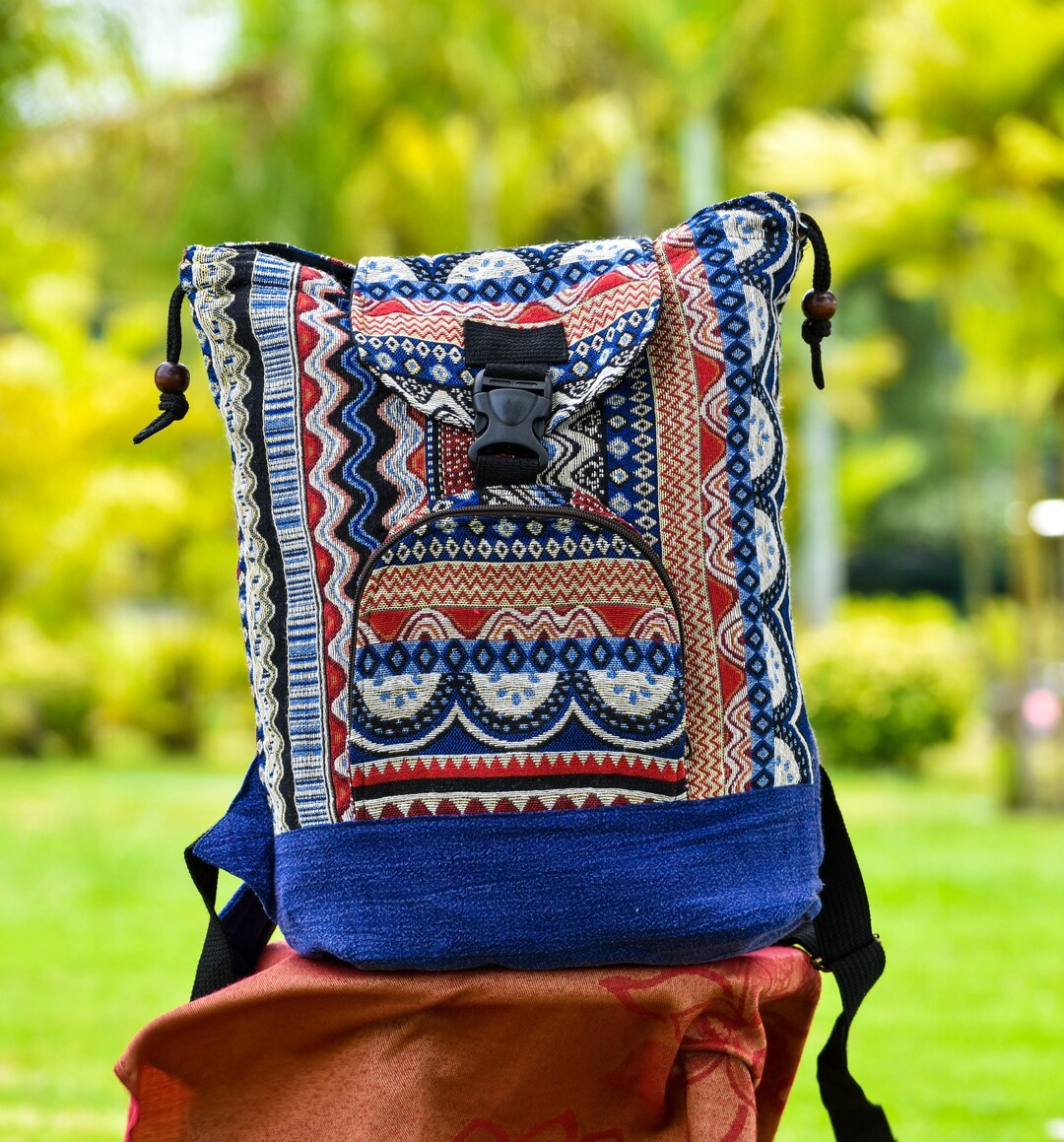 Hippie Backpack Boho Backpack Lightweight Backpack Etsy