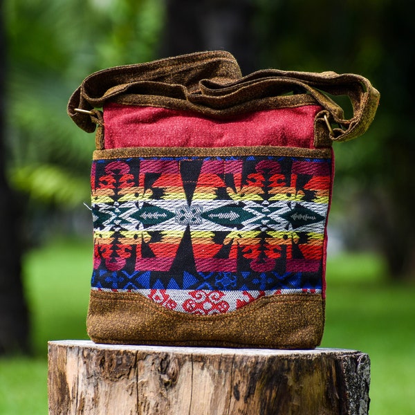 Tribal Native American Aztec Indians Navajo Print Crossbody Bags