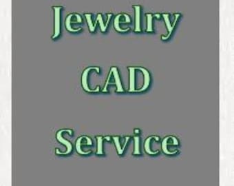 Puede incluir: Un cuadrado gris con las palabras "Jewelry CAD Service" en verde. El texto está centrado y apilado verticalmente. El fondo es de color gris sólido.