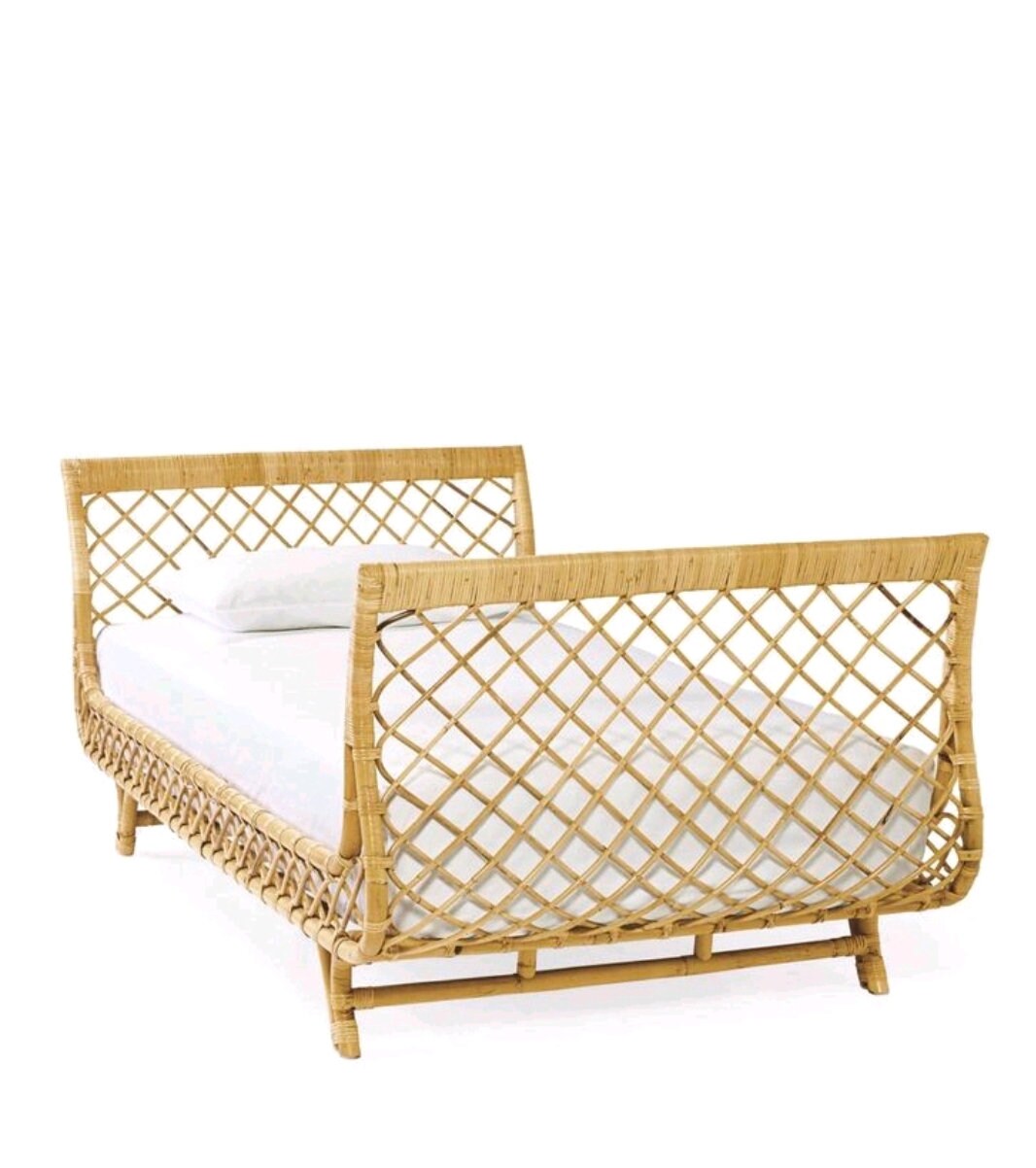 Rattan Sofa Bed Etsy