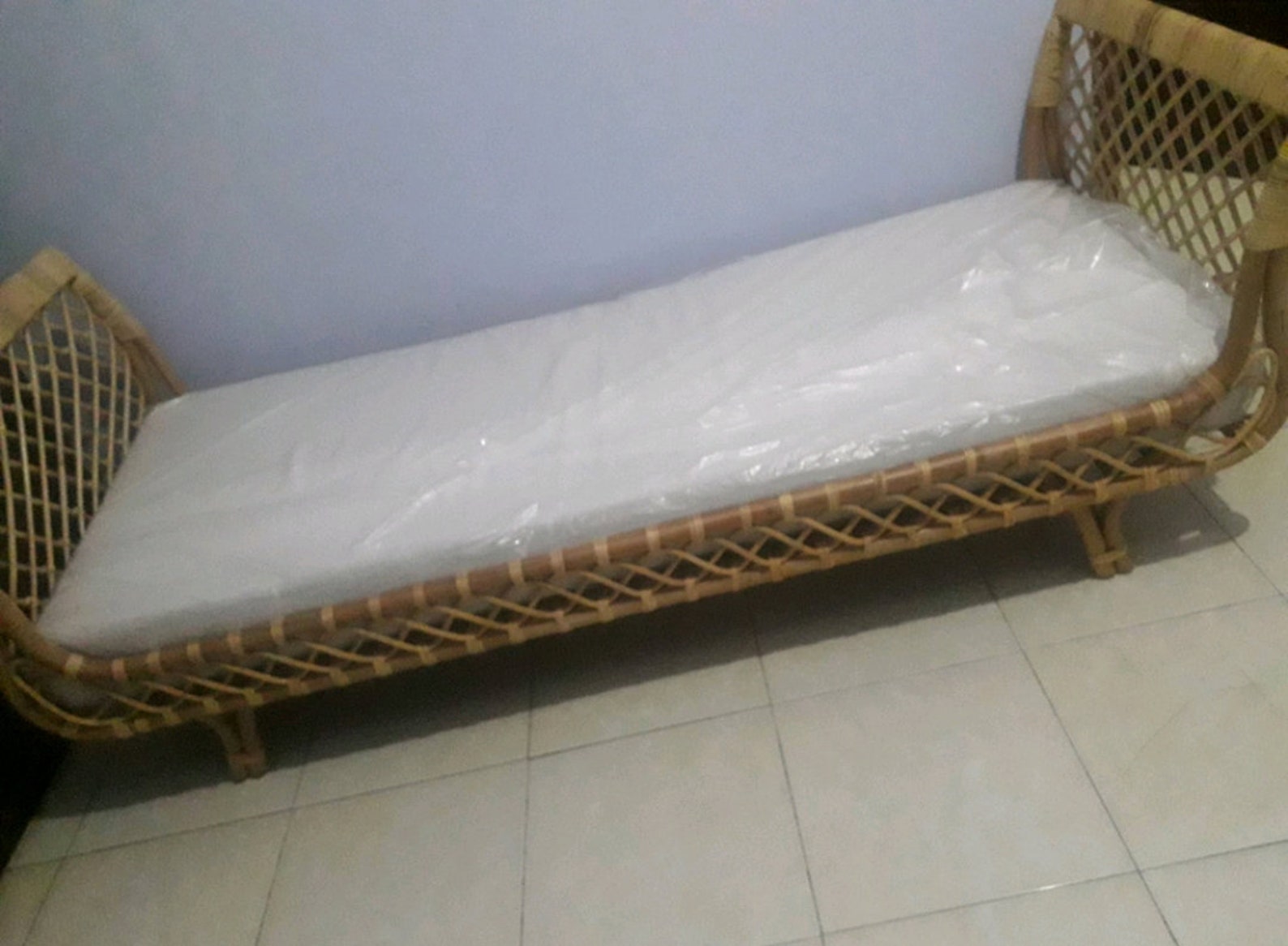 Rattan Sofa Bed Etsy