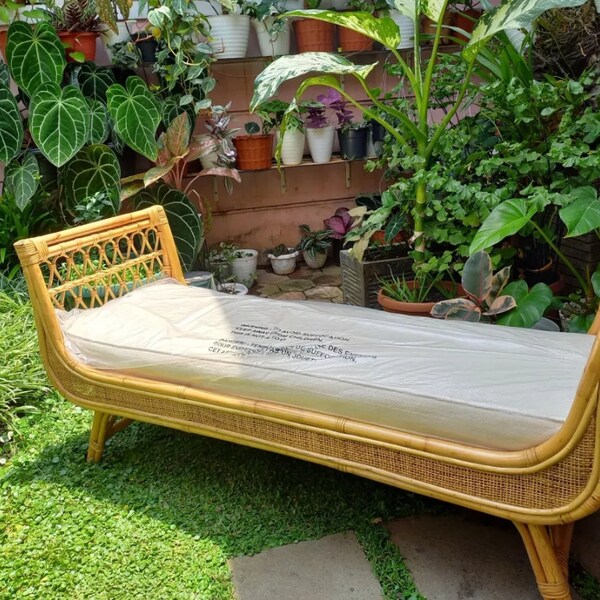 Iconic rattan bench