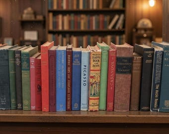 Vintage Books For Decoration Interior Design Display One Linear Metre Antique