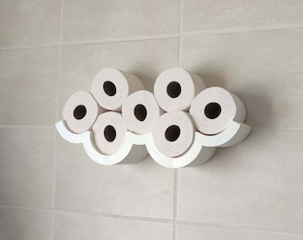 Cloud Shelf for Toilet Paper Storage in Bathroom