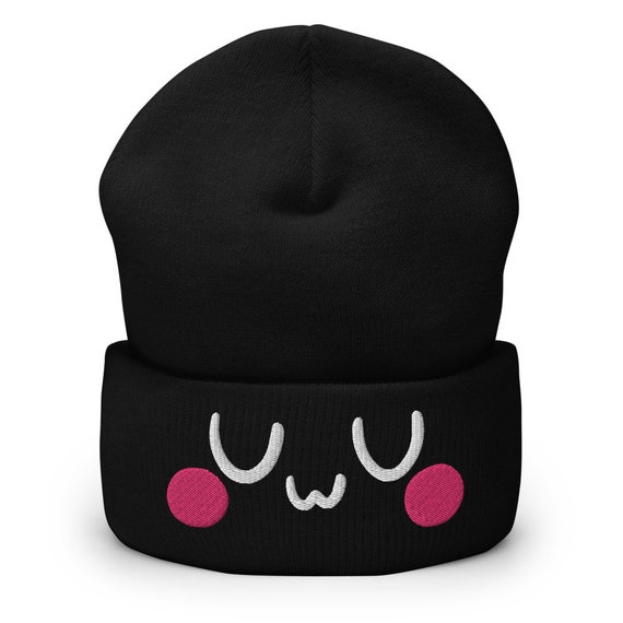Uwu Knit Beanie Hat - Etsy