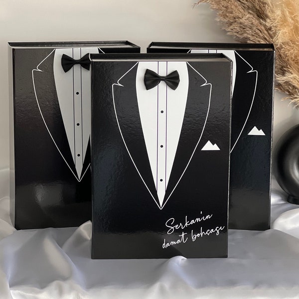 1 personalized box | Damat bohça kutusu | Groom Box | Gifts | Çeyiz | Düğün hediyesi