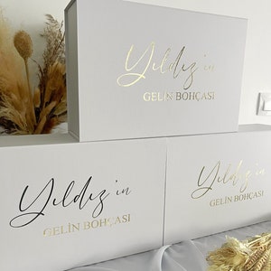 Prachtige doos met rozen | Gepersonaliseerde dozen | Trouwdoos | Geschenken | Ceyiz | Gezondheidscentrum Düğün