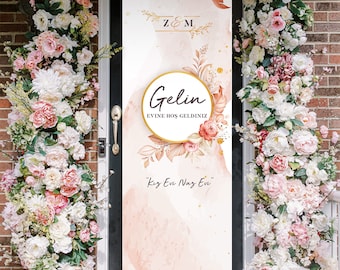 Gelin kapı süsü - Decoración de la puerta de entrada nupcial - Brauttür dekoration