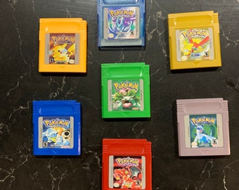 Pokemon Games Gameboy Colour Red Blue Yellow Gold Silver Crystal Green