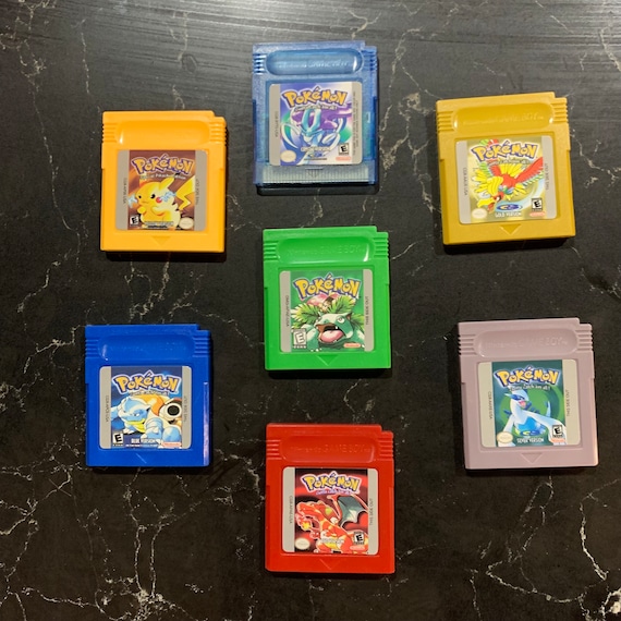 FULL SET | Pokemon Games | Gameboy Colour | Red, Blue, Yellow, Gold,  Silver, Crystal, Green