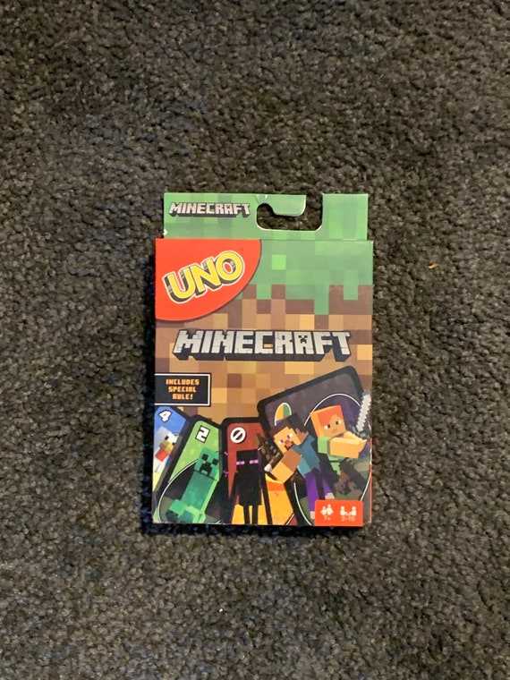 Minecraft UNO Card Game Etsy