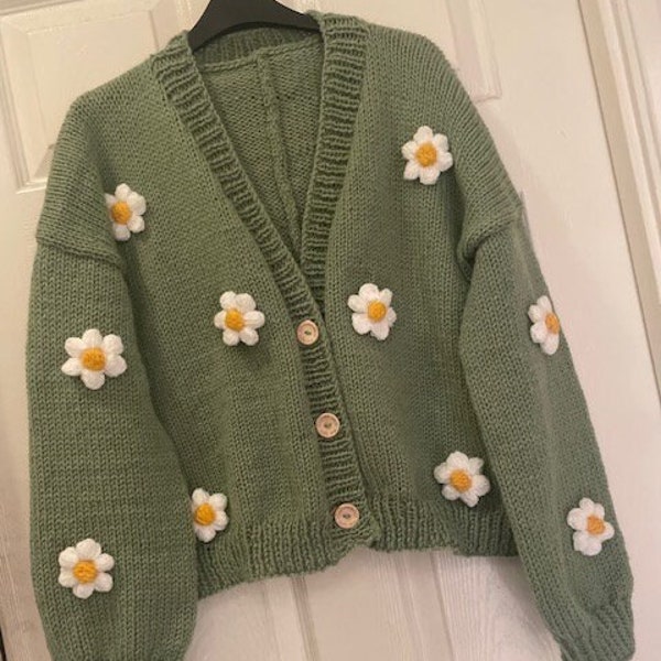 Daisy cardigan (collar shaping) pattern - Circular knitting Machine -  Sentro 48, Addi 46