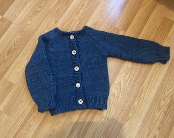 Baby/Toddler Raglan cardigan pattern - Circular knitting Machine -  Sentro 48, Addi 46