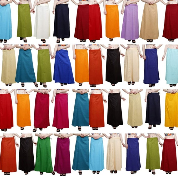 Buy Cotton Petticoat Matching Readymade Petticoat Indian Underskirt Skirt  Women Saree Sari Women Inner Wear Ready to Wear Readymade Petticoat Online  in India 