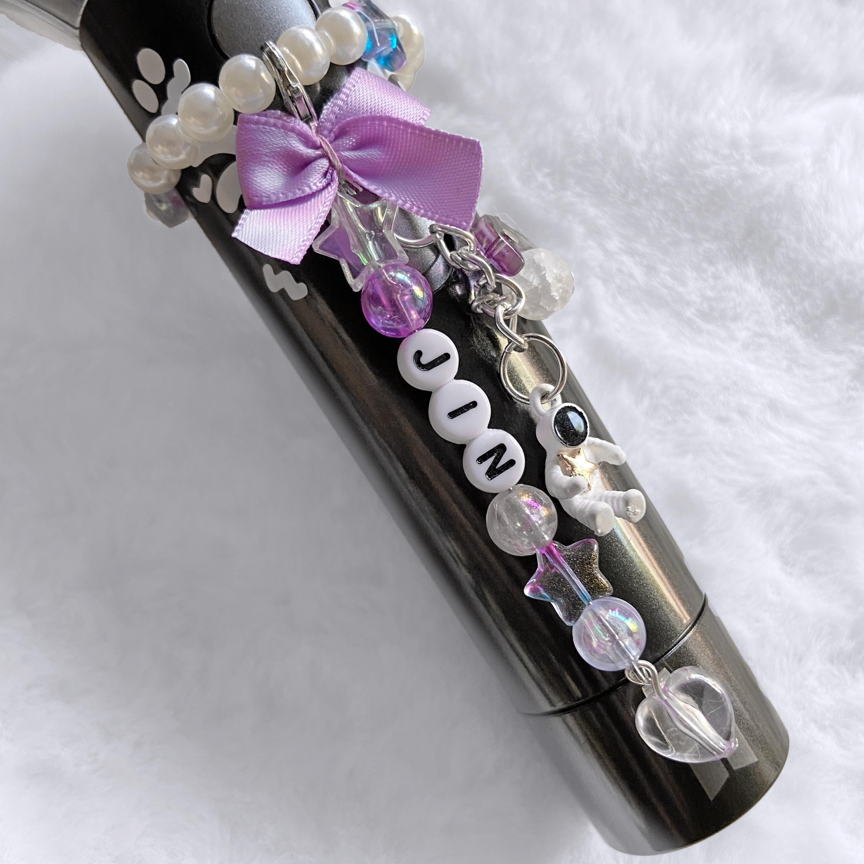 BTS Jin Light Stick Bracelet, Light Stick Charm