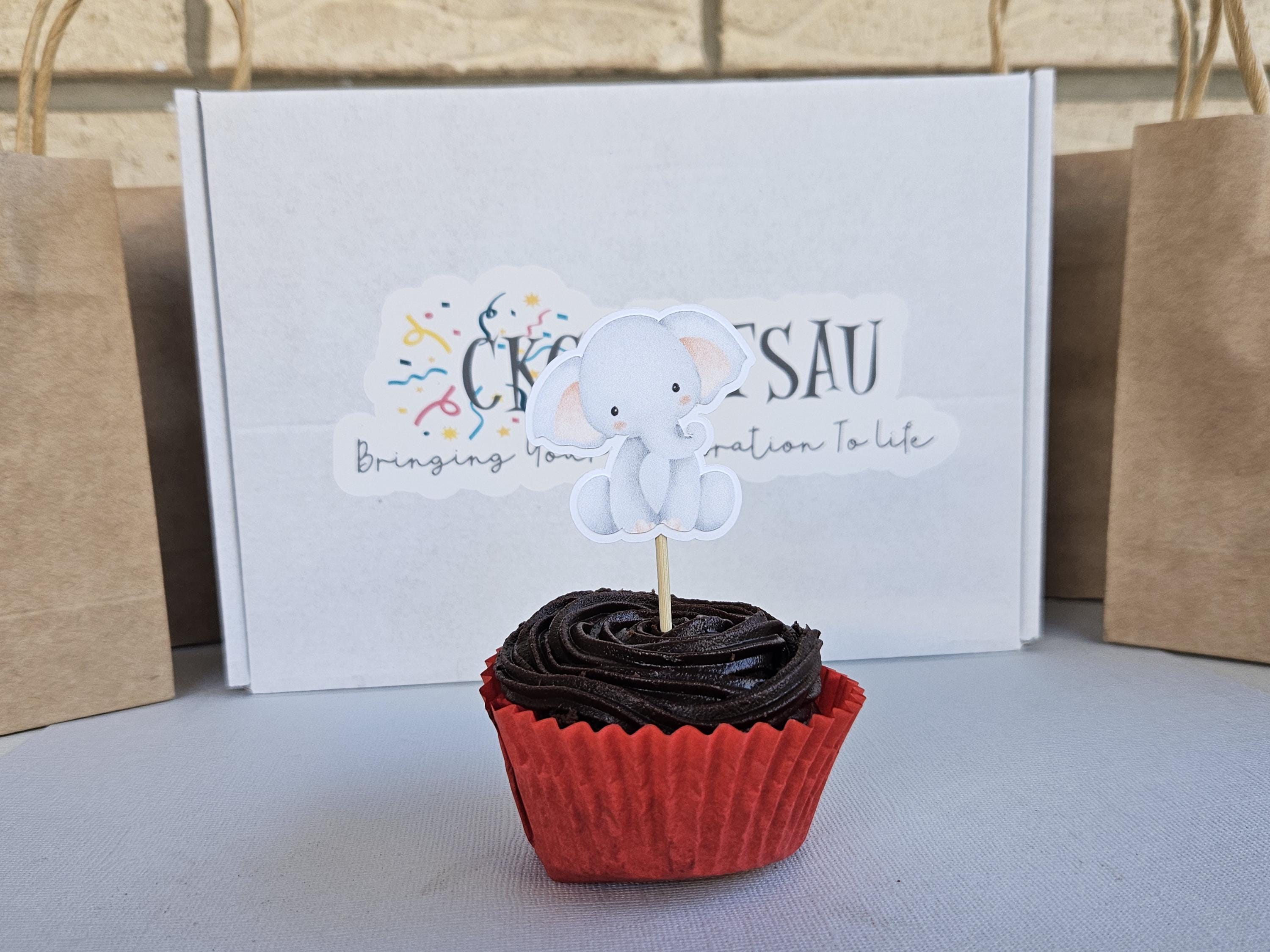 Wild One Safari Cupcake Toppers – Jungle Animal First Birthday Decor – Safari Theme Party Supplies – Wild One Cake Toppers – Handmade - Thumbnail 4