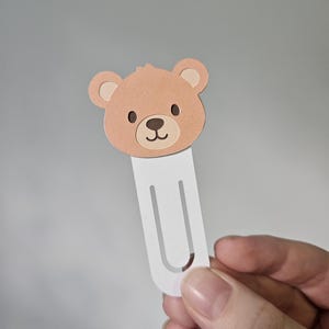 Single Bear Bookmark closed up