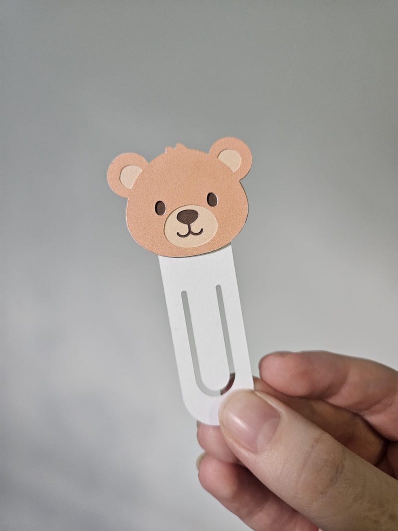 Single Bear Bookmark closed up