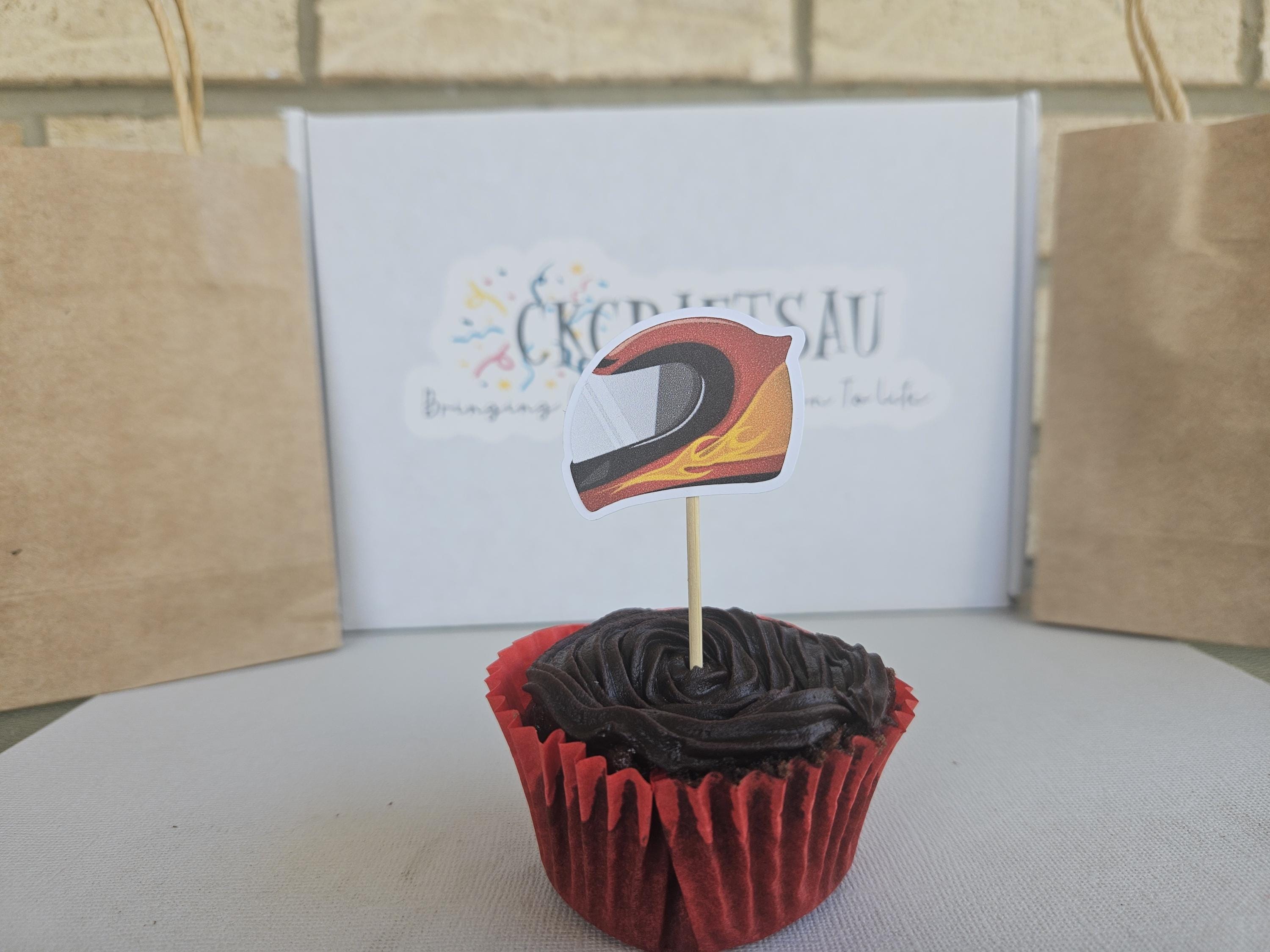 Race Car Cupcake Toppers – Race Track Birthday Party Decor – Start Your Engines Party Supplies – Fast One Theme – Custom Car Cake Toppers - Thumbnail 4