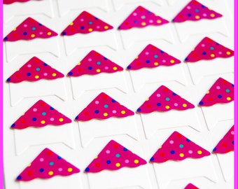Scrapbook stickers, photo corners, polka dot, various colours