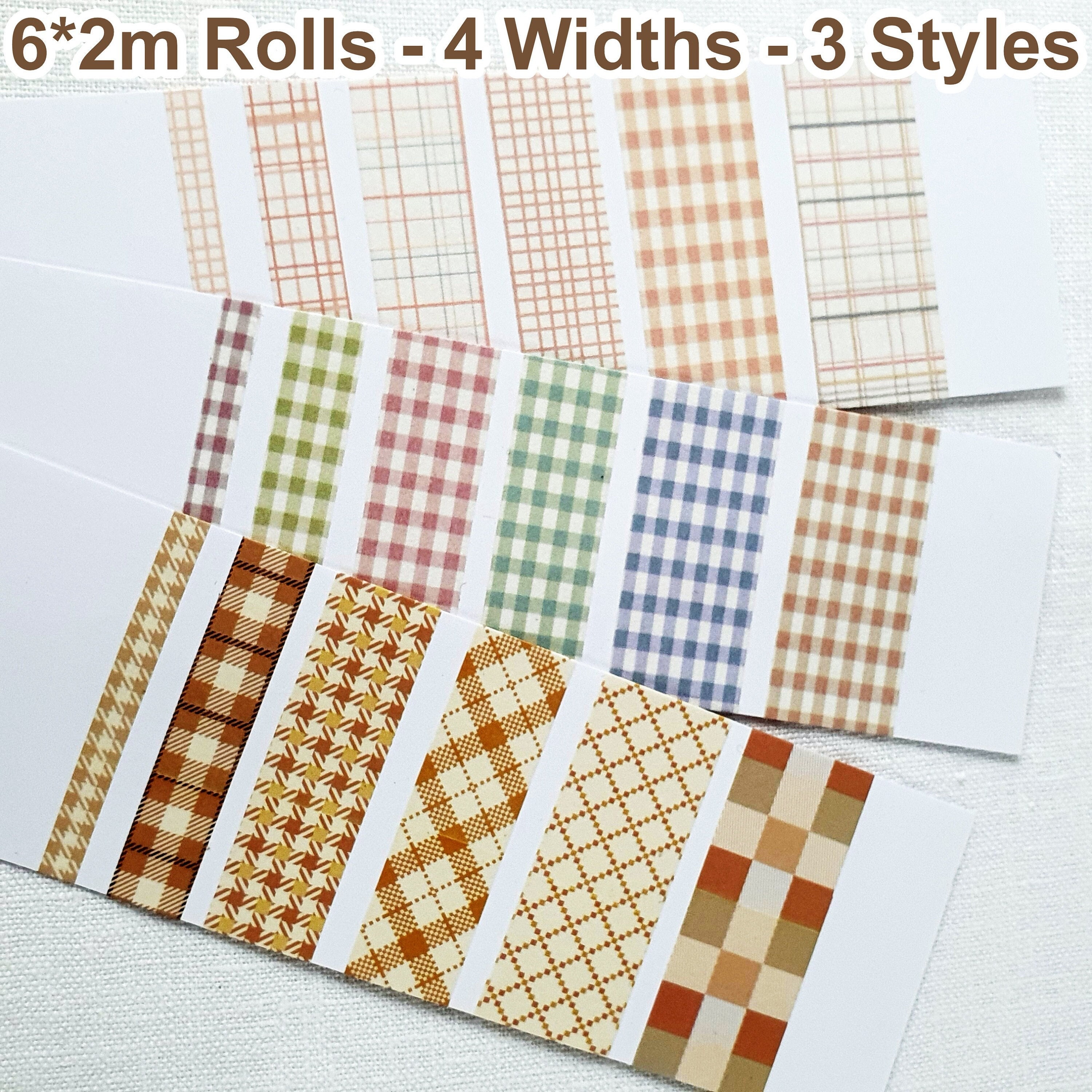 Grid Washi Tape Set, Graph Paper Washi , Washi Tape, Scrapbooking Tape, Journal  Tape, Mask Tape, 10mm Washi Tape, Vintage 