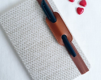 Pen Holder, Elasticated, Vegan Leather, Doubles as a Bookmark, Fit Any Regular Pen, For a A5 Journal