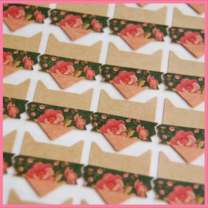 Kraft met fotohoeken voor babyalbum of plakboek, 24 stickers