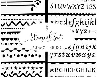 Bone Font Stencil Planner/Bullet Journal/Art Journal/Inking Stencil/ b –  The Order of the Planner Stencils