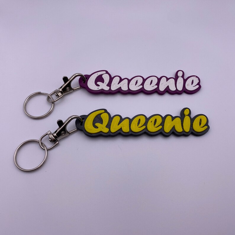 Personalizable Keychain Made of Flexible Material | 3D Printing - Etsy