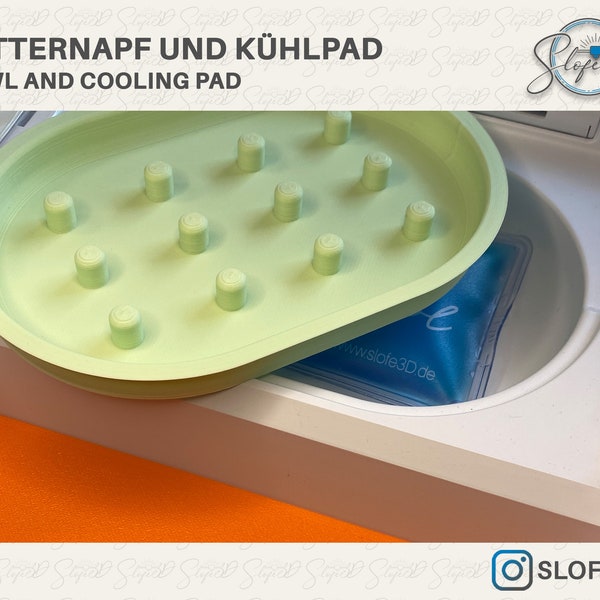 Futternapf flach für Kombination mit Kühlpad für SureFeed® Futterautomaten I 3D-Druck