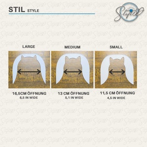 May include: Three white fabric headbands with different sizes: large, medium, and small. The headbands are shown on a wooden background. The headbands have a 16.5 cm, 13 cm, and 11.5 cm opening, respectively. The headbands are also labeled with the corresponding measurements in inches: 6.5 inches, 5.1 inches, and 4.5 inches.