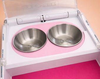 Adapter for 2 round stainless steel bowls for SureFeed® feeders | 3D-printed