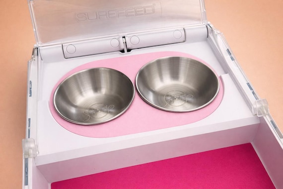 Adapter für 2 runde Edelstahlnäpfe für SureFeed® Futterautomaten I 3D-Druck