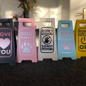 Mini folding sign floor stand sign 3D printing fully customizable