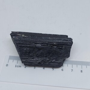 Black Tourmaline Rough Stone | Natural Raw Crystal Specimen for Protection Decor image 14