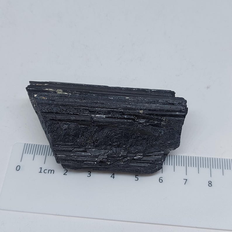 Black Tourmaline Rough Stone | Natural Raw Crystal Specimen for Protection Decor image 14