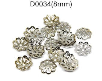 特別提供❤️ビーズキャップ 14mm（シルバー）約100個 100 個 - 明るいシルバーメッキビーズキャップ 14 mm。 - Etsy 日本