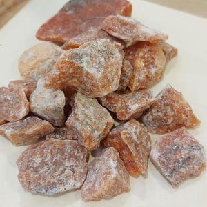 Raw Orange Calcite Crystal: Chakra Healing Stone, 3-5cm
