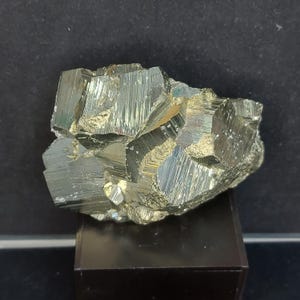Gold Pyrite Cluster - Peruvian Fool&#39;s Gold Specimen (10x7x5cm) - Metallic Display Piece, Collector&#39;s Mineral, Geology Gift