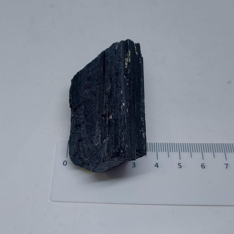 Black Tourmaline Rough Stone | Natural Raw Crystal Specimen for Protection Decor image 15