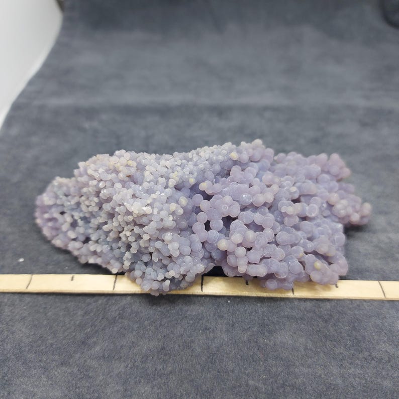 Cluster Ruller Rare Grape Agate Cluster – Botryoidal Chalcedony Crystal Specimen - Etsy