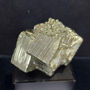 Gold Pyrite Cluster | Peruvian Fool’s Gold Mineral (10x7x5cm) | Collector Display Stone & Geology Gift