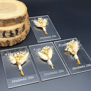 Aimants de réfrigérateur Cadeaux d’invités Carte personnalisée en verre acrylique