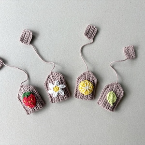 Crochet Tea Bags: Handmade Cotton Toys for Tea Party