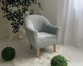 Mint child's armchair with ears