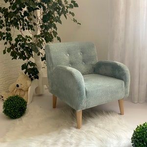 Children's mint green armchair